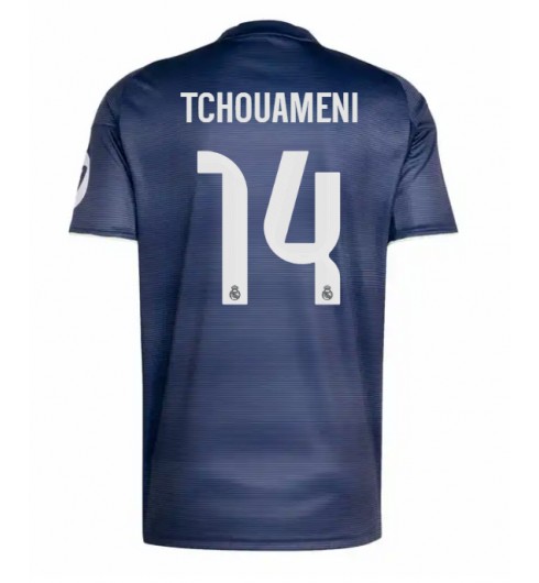 Real Madrid Aurelien Tchouameni #14 Venkovní Dres 2025-26 Krátký Rukáv Real Madrid Aurelien Tchouameni #14 Venkovní Dres 2025-26 Krátký Rukáv